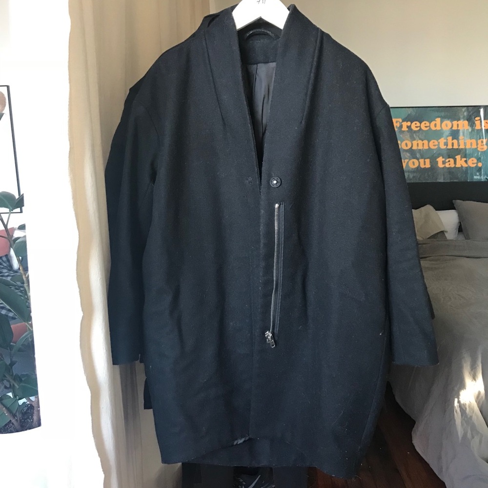 Wool Cocoon Coat